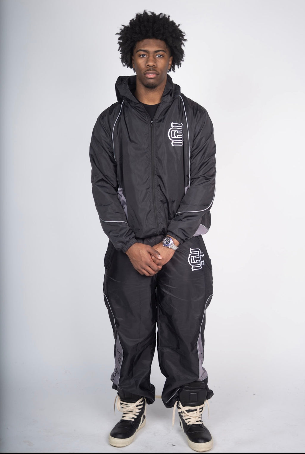 Bagchasin Windbreaker Set (BLACK)