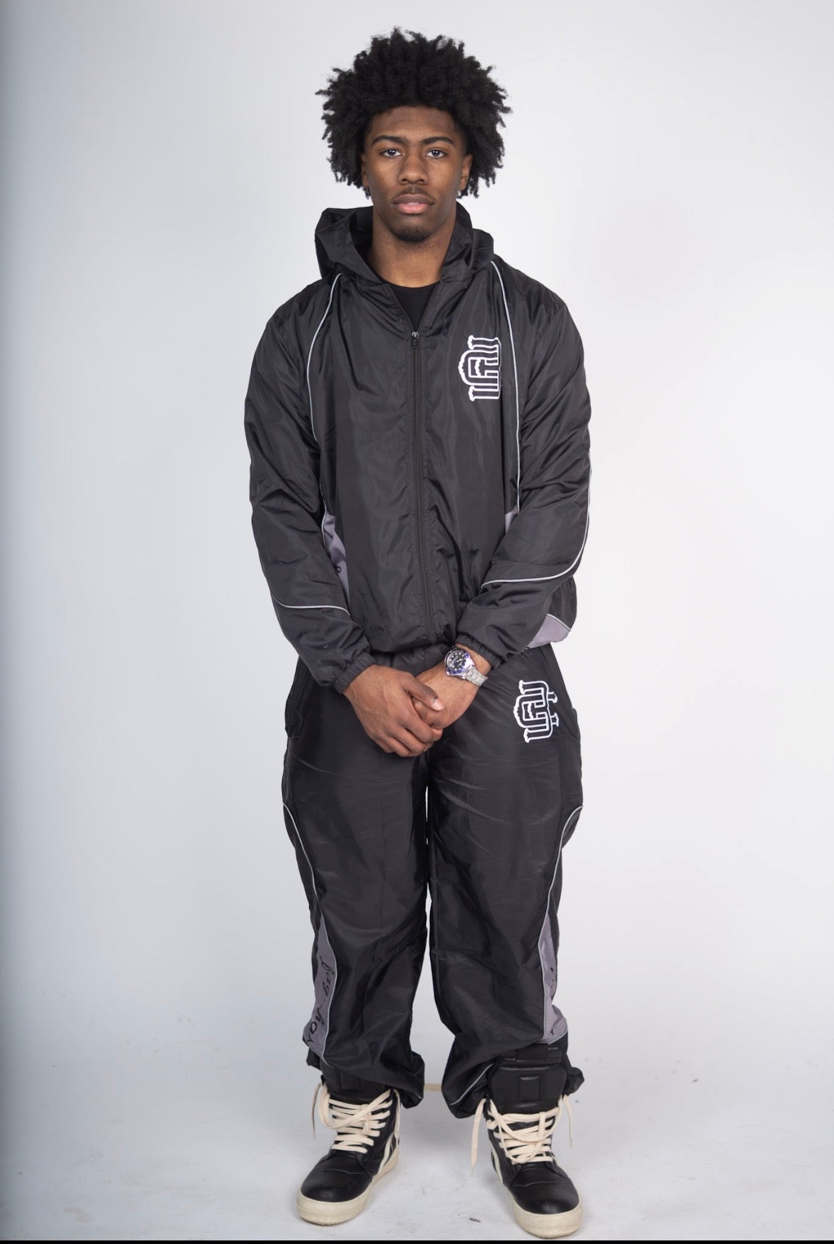 Bagchasin Windbreaker Set (BLACK)
