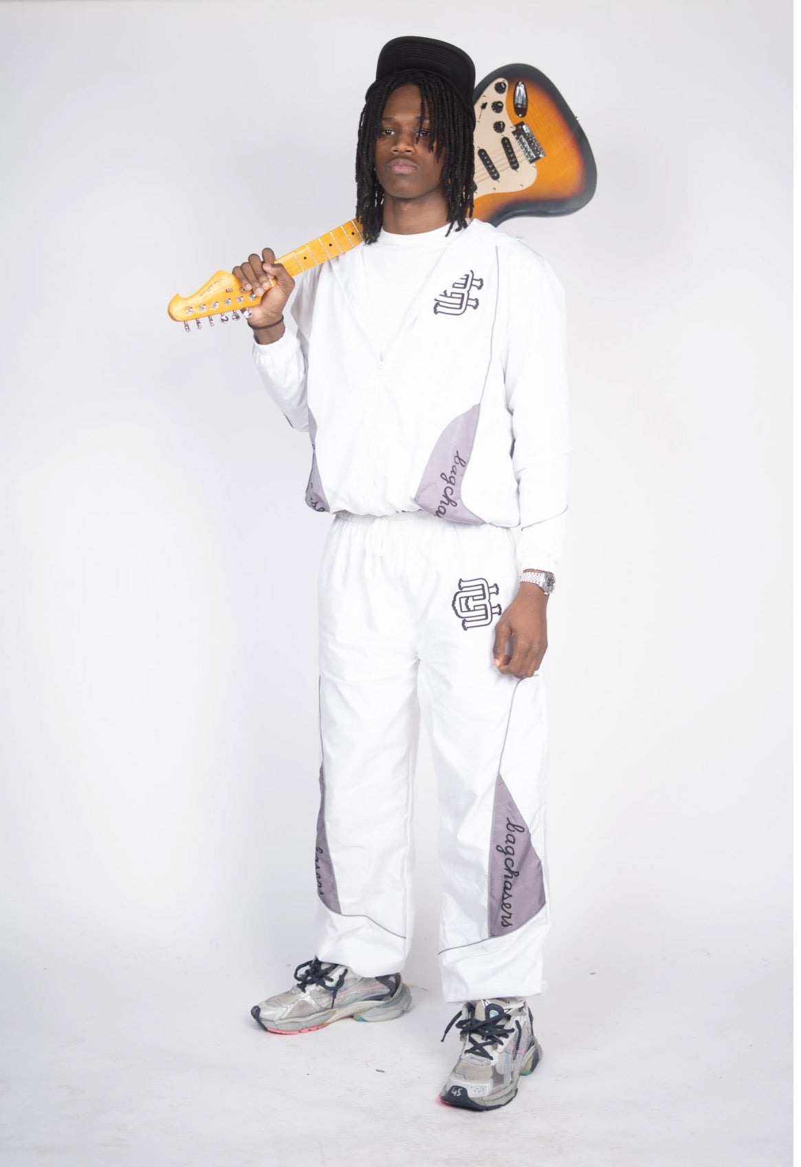 Bagchasin Windbreaker Set (WHITE)