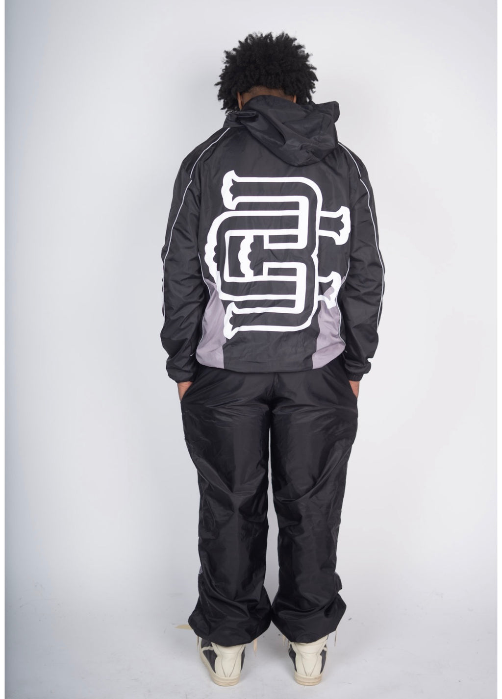Bagchasin Windbreaker Set (BLACK)