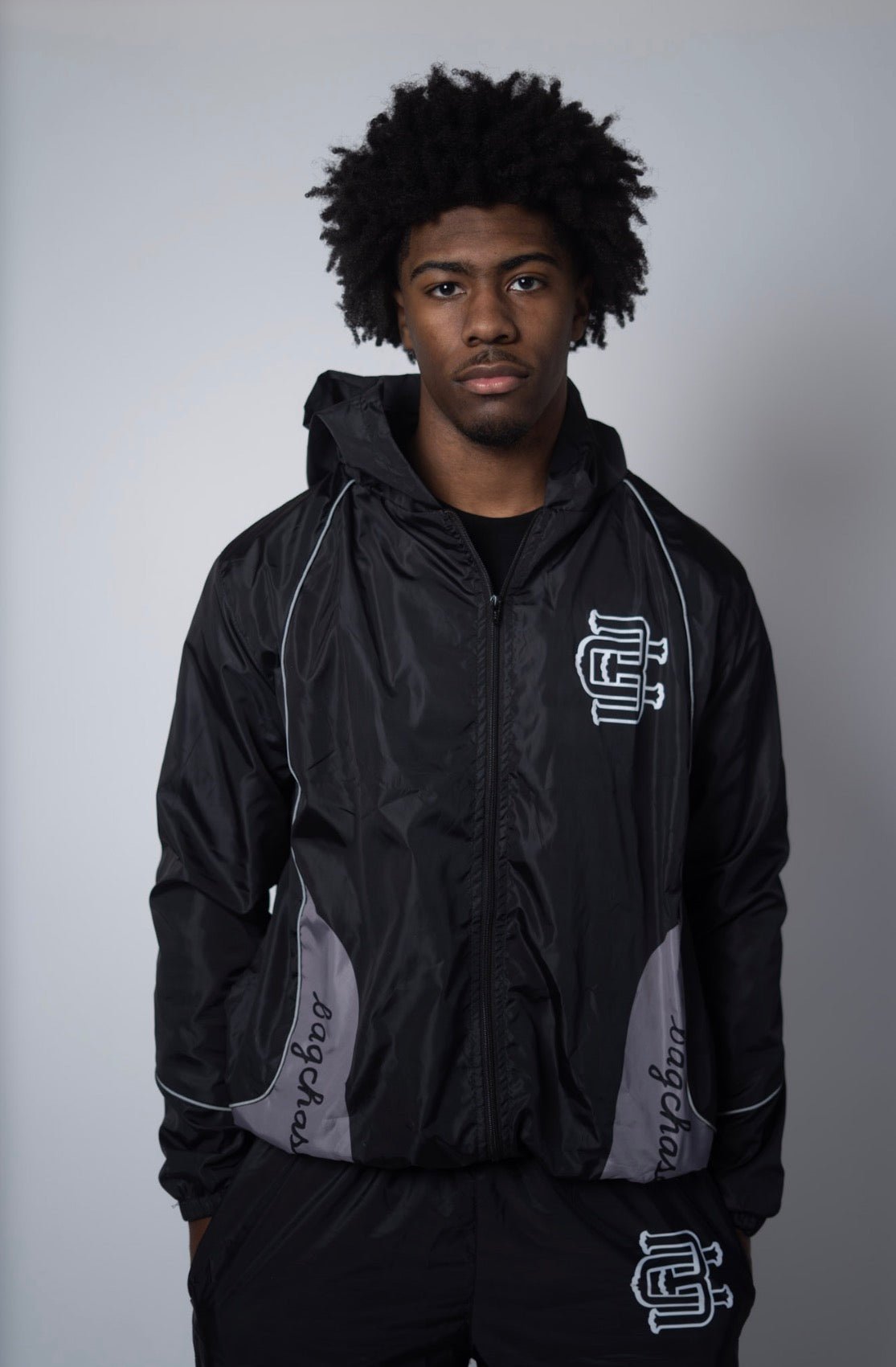 Bagchasin Windbreaker Set (BLACK)
